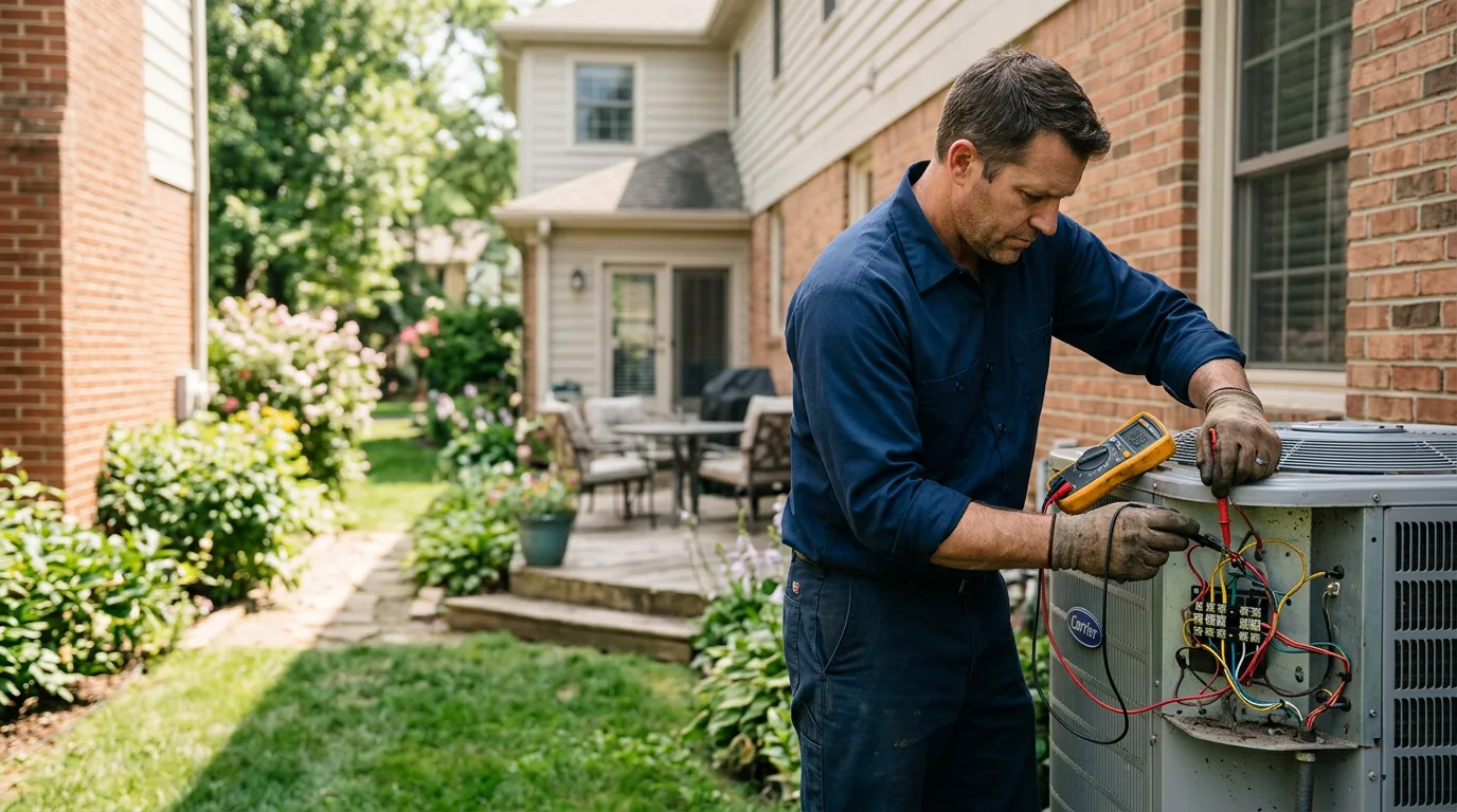 HVAC technician working near South Richmond Hill, NY